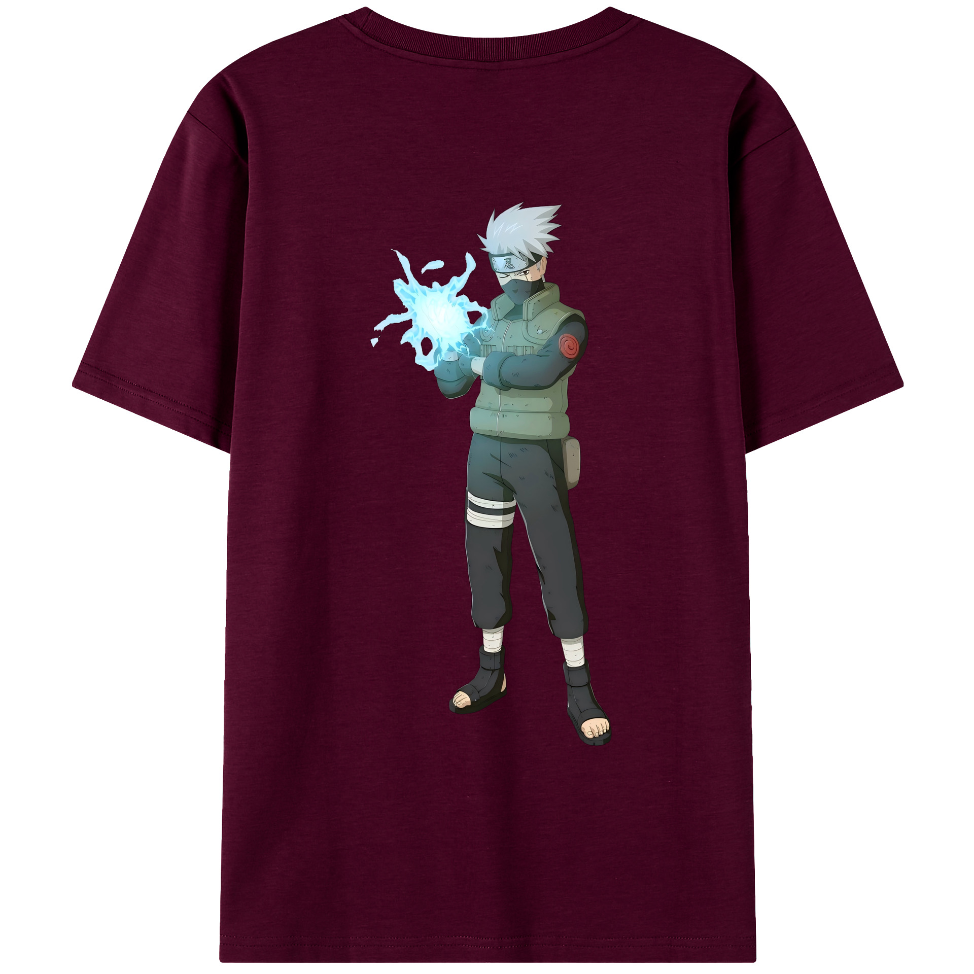 （画像用） NARUTO -ナルト- はたけ カカシ Hatake Kakashi レディース半袖Tシャツ(バックプリント)